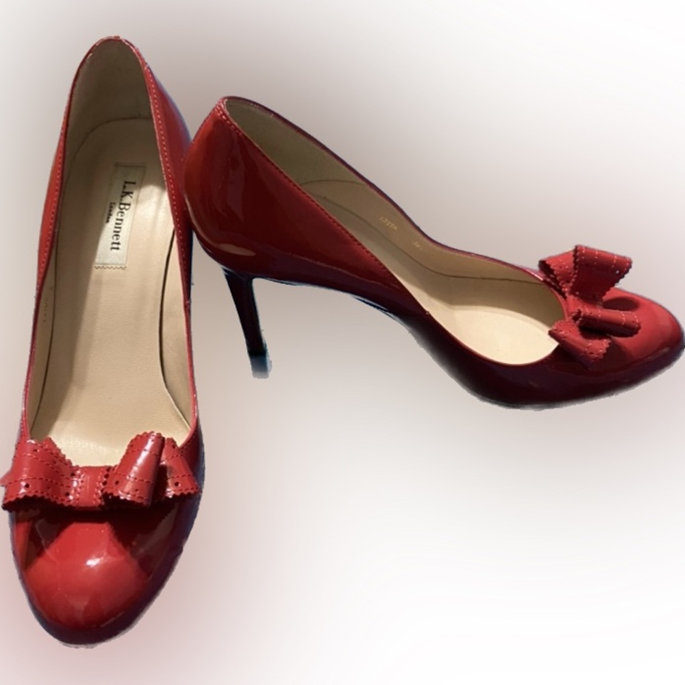 LK Bennett red pumps